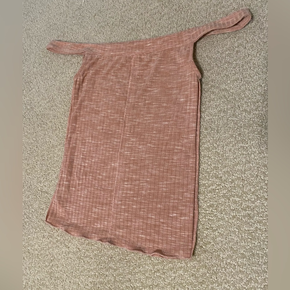 Free People Intimately off the shoulder light pink tank top; Size: XS